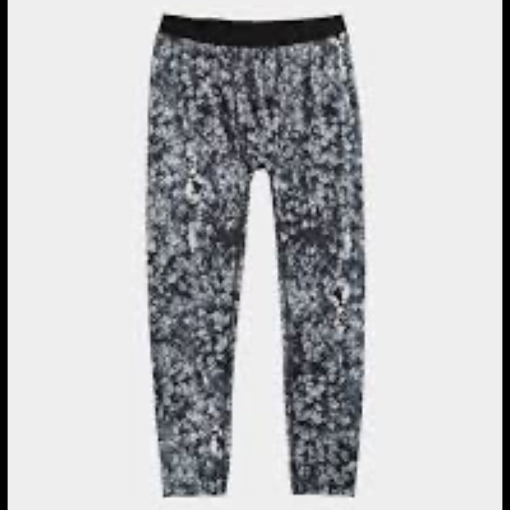 Burton Black and White Patterned Leggings